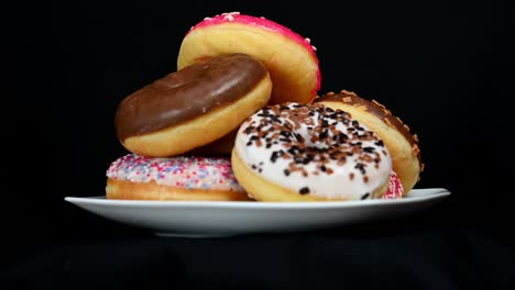 rosquillas coloridas giratorias