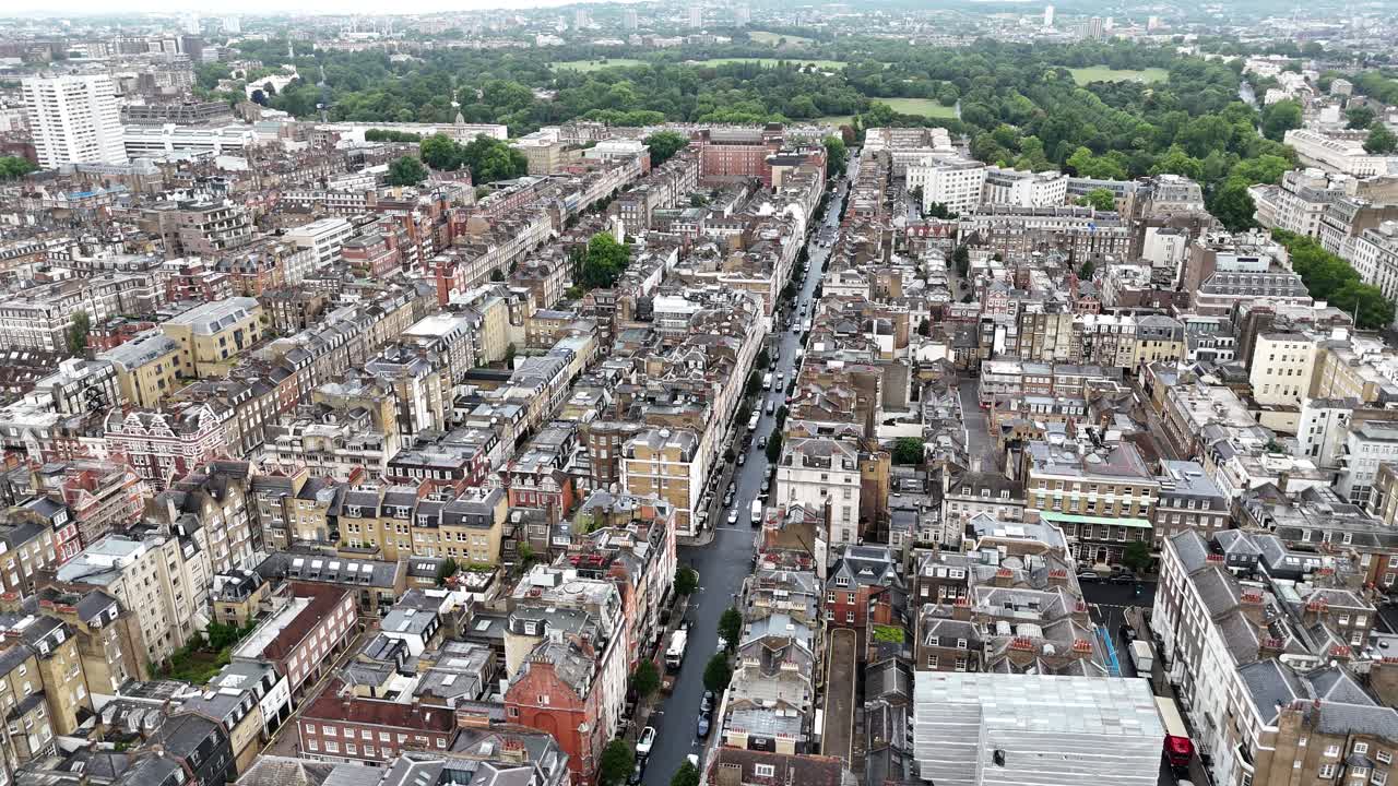 Harley Street London UK drone,aerial