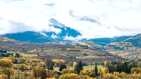 timelapse of fall in the rocky mountains