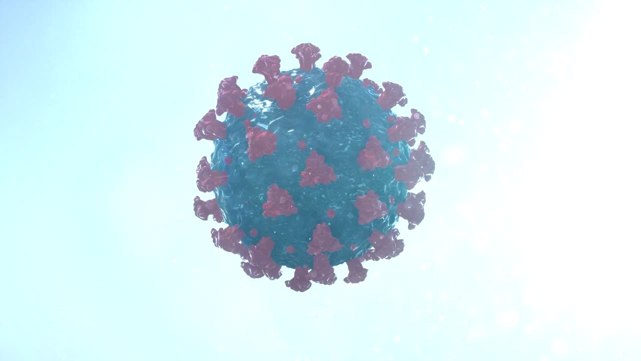 imágenes 3d realistas de virus y partículas