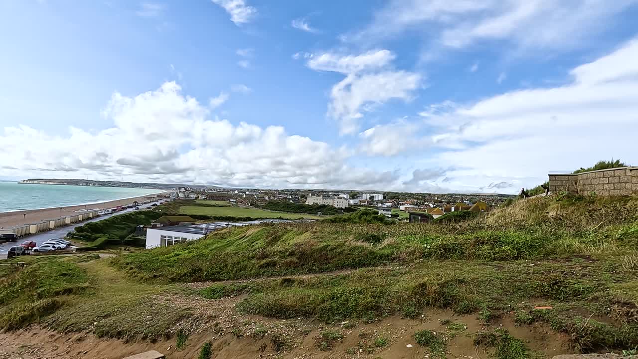 브라이튼과 호브 해안의 파노라마 풍경