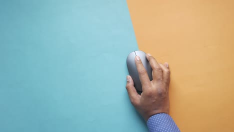 businessman hand with computer mouse