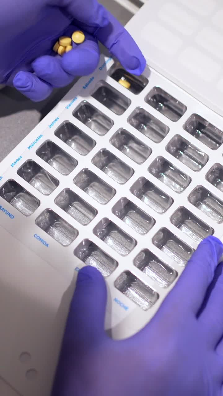 Filling a pill organizer