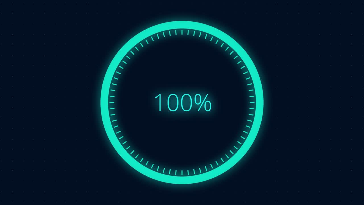 파란색과 초록색 진행 바 로딩 애니메이션