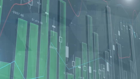 Animation-of-financial-data-processing-and-statistcs