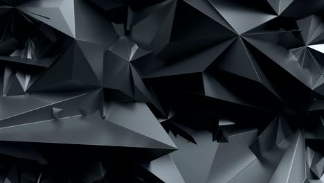 abstracto negro bajo poli grafito de fondo de cristal. sin problemas loopable.