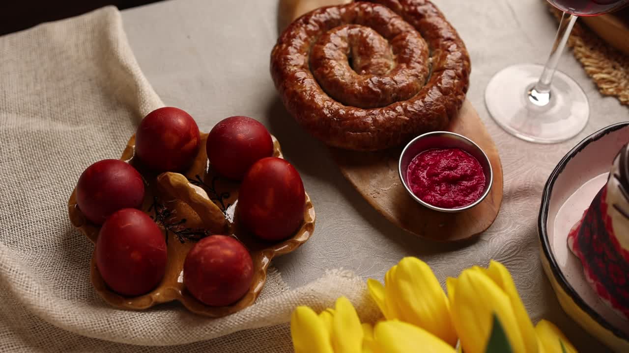 Easter Dinner Table Setting