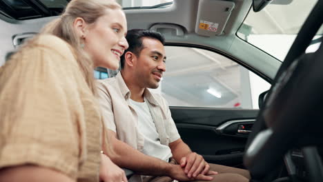 couple inside a car