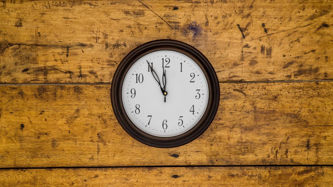 A clock hanging on the wall Timelapse 4k