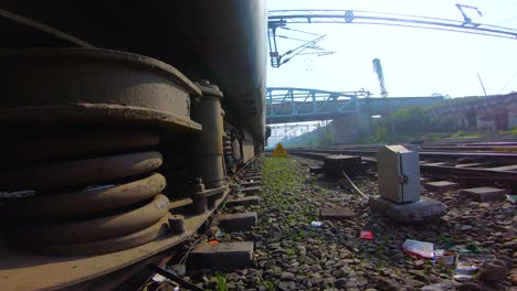 Vía-Férrea-Vista-Desde-El-Viaje-En-Tren-En-La-India-3