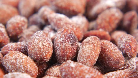 sugary coated almonds