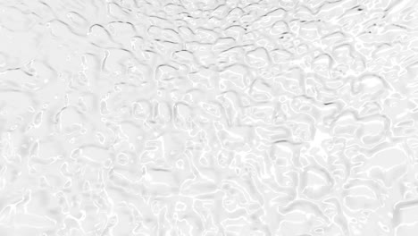 liquid abstract white background. smooth glossy texture 3d rendering loop 4k