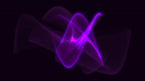 ondas de neón púrpura en el espacio oscuro
