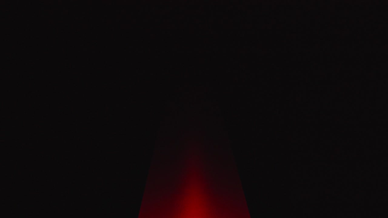 luz roja rebotando arriba y abajo del marco