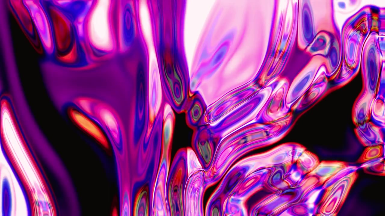 Sfondo olografico liquido astratto vibrante con colori viola e blu fluidi