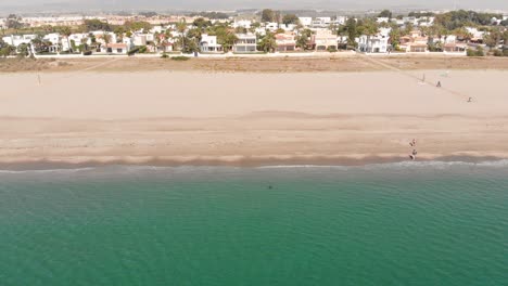 la playa de playas de vera en almería, sur de españa