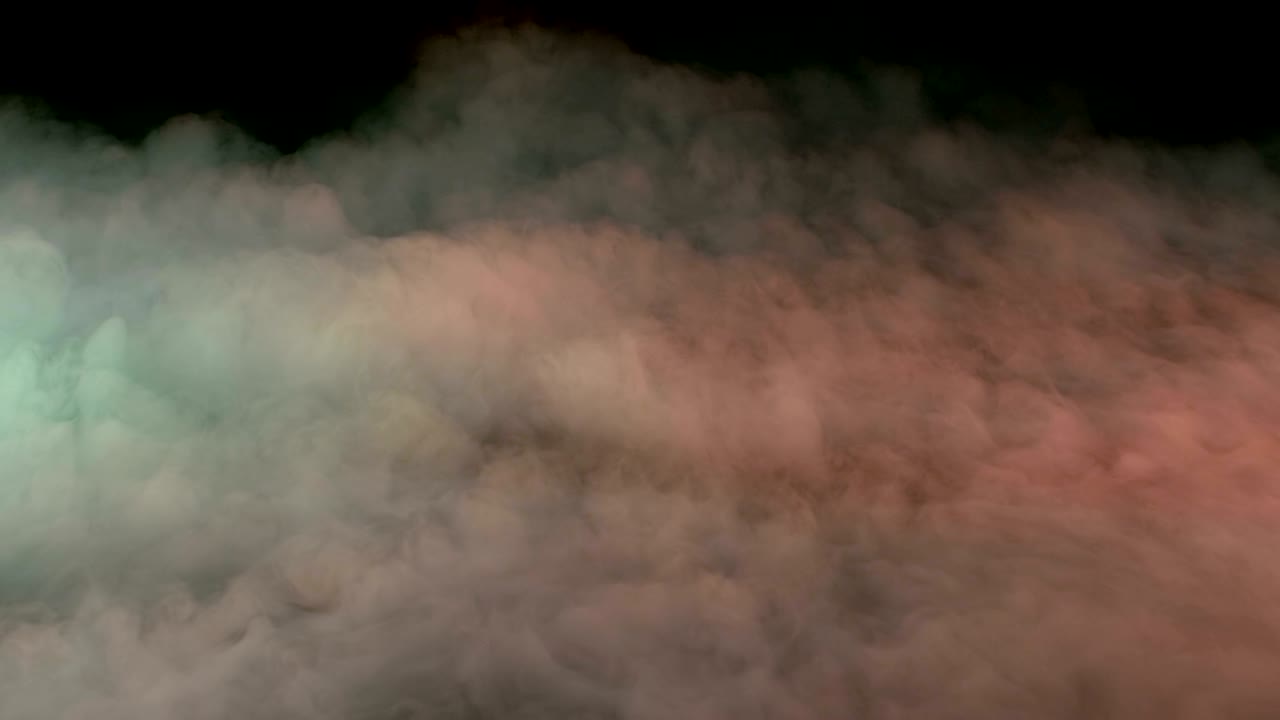 현실적인 건조 얼음 연기 구름