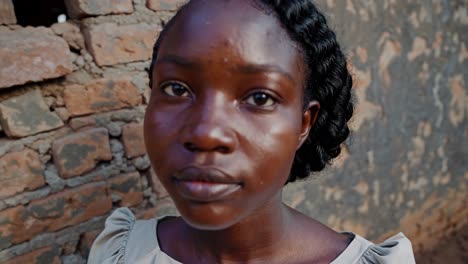 portrait of a young african girl