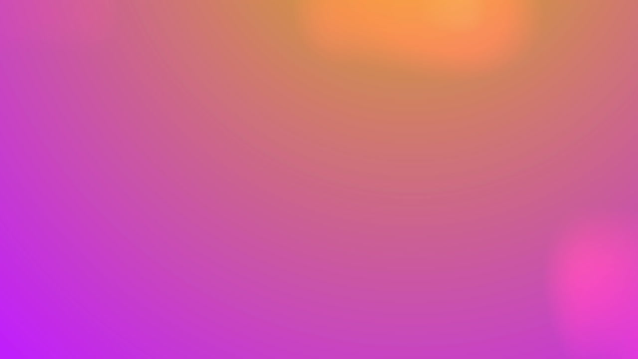 animación digital de puntos de luz que se mueven contra un fondo de gradiente rosa y amarillo