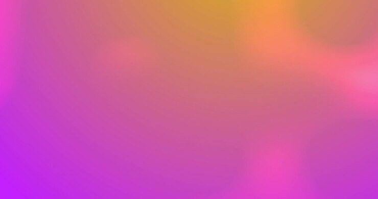 Digital animation of spots of light moving against pink and yellow gradient background