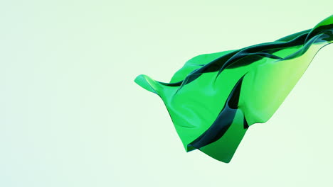 flowing transparent cloth background, 3d rendering.