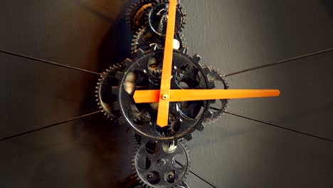 rusty retro mechanic clock gears