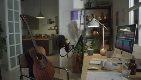 cozy home recording studio