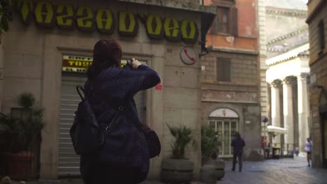 Person-Taking-Photo-Of-Pantheon