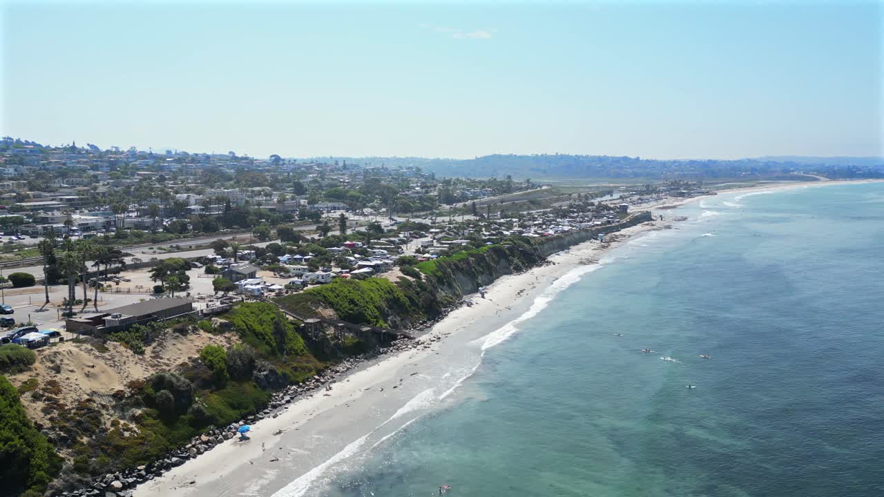 San Elijo State Beach Encinitas, Califronia Aerial Shot