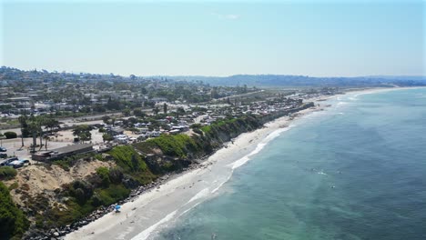 san elijo state beach encinitas, califronia aerial shot