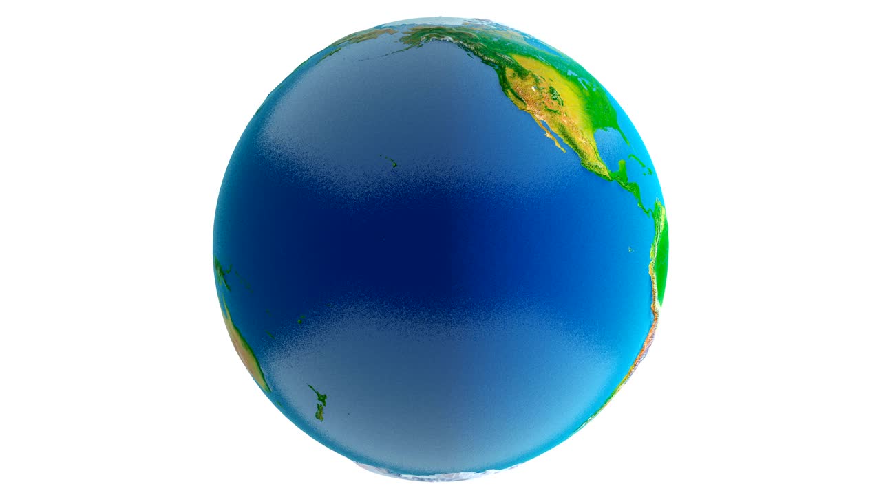tierra sobre fondo blanco 4k