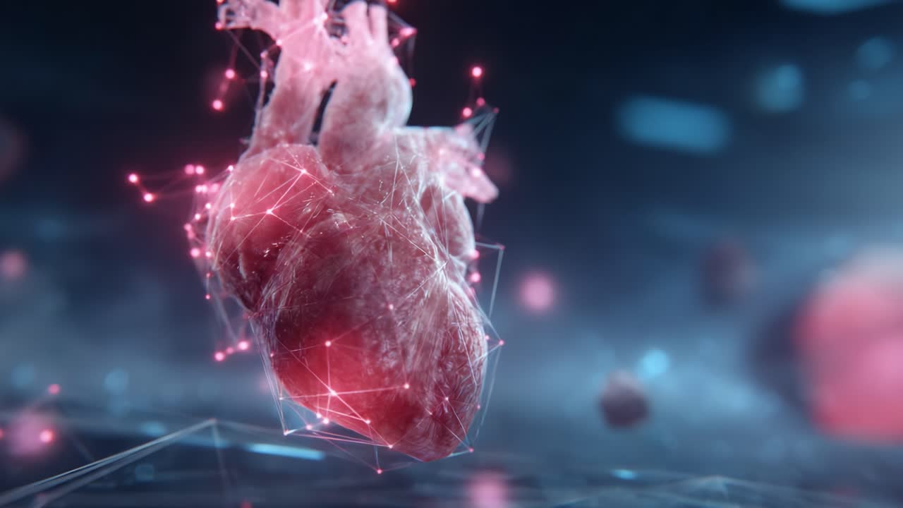 A Captivating Exploration of the Human Heart: A Stunning Visual Representation Showcasing Connectivity and Intricacies of the Circulatory System