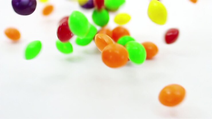 Candy Dropping and Tumbling Seamless Loop