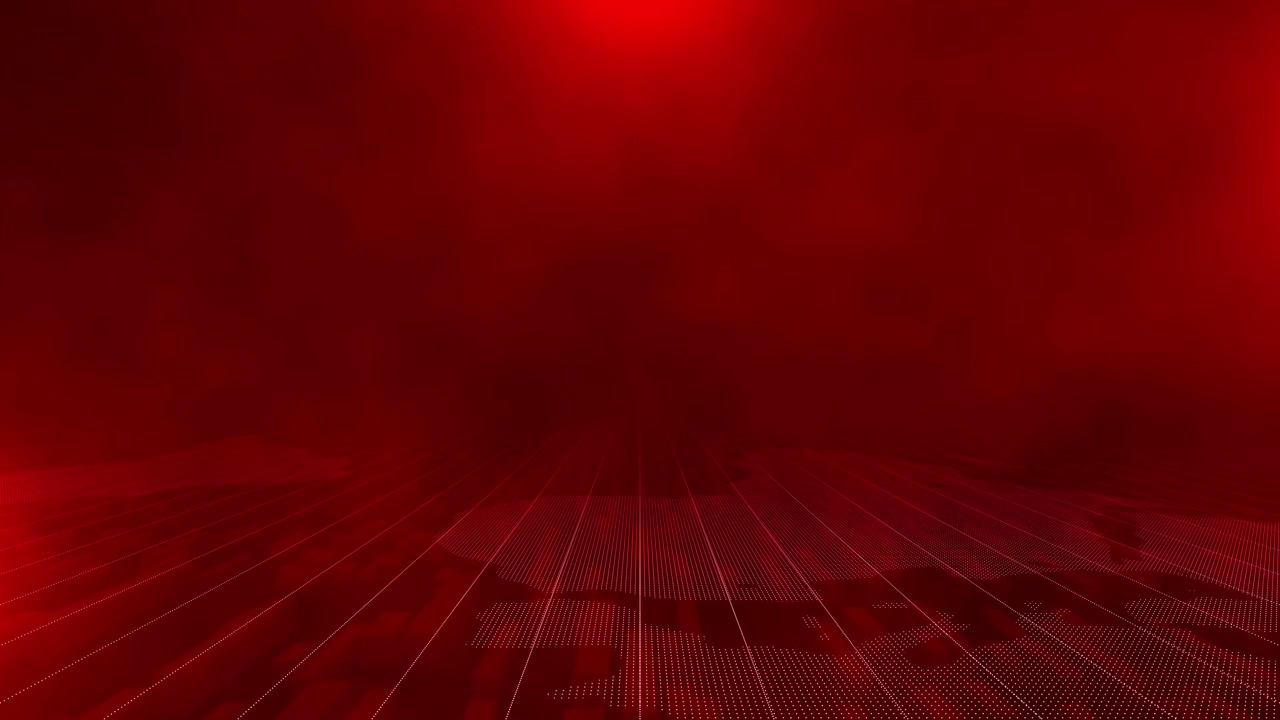 Digital world map red network connections background futuristic technology global data transfer 3d