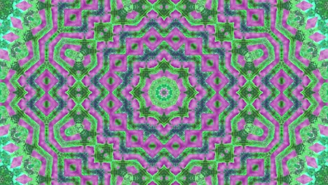 3d en bucle abstracto ornamentado fondo decorativo. hipnótico caleidoscopio de moda.