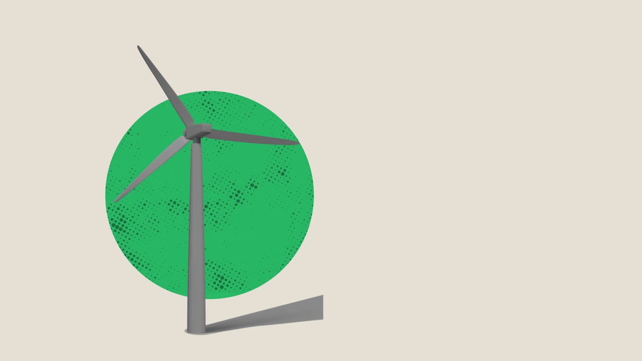 Collage style Sustainability animated elements on alpha channel