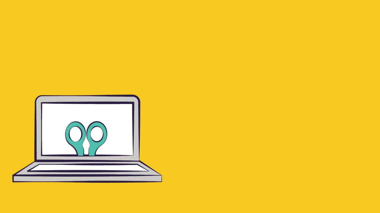 animación de vídeo de regreso a la escuela