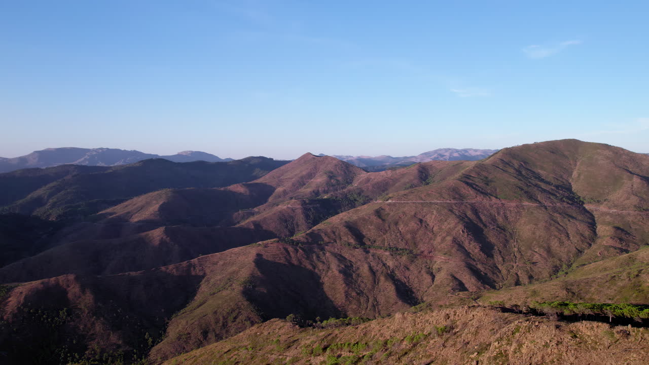 Aerial view of Sierra Bermeja, Estepona, Andalusia, Spain