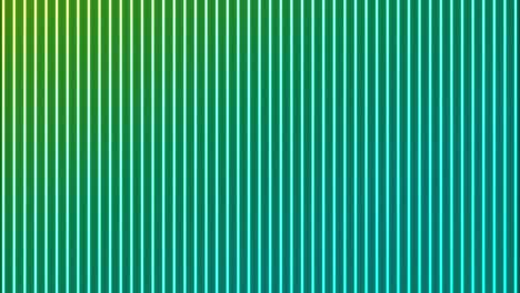 Animation-of-glowing-vertical-neon-green-to-blue-lines-on-black-background