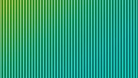 animation of glowing vertical neon green to blue lines on black background