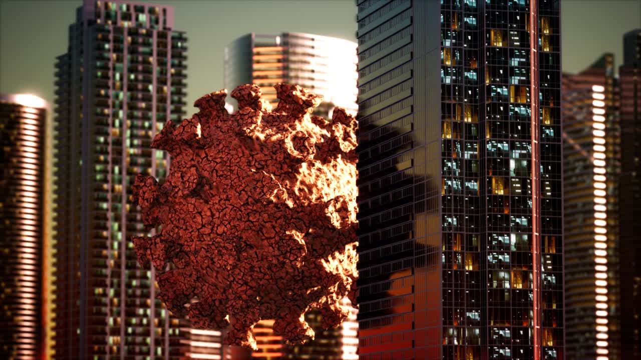 코로나바이러스 감염으로 인한 격리로 인한 빈 도시