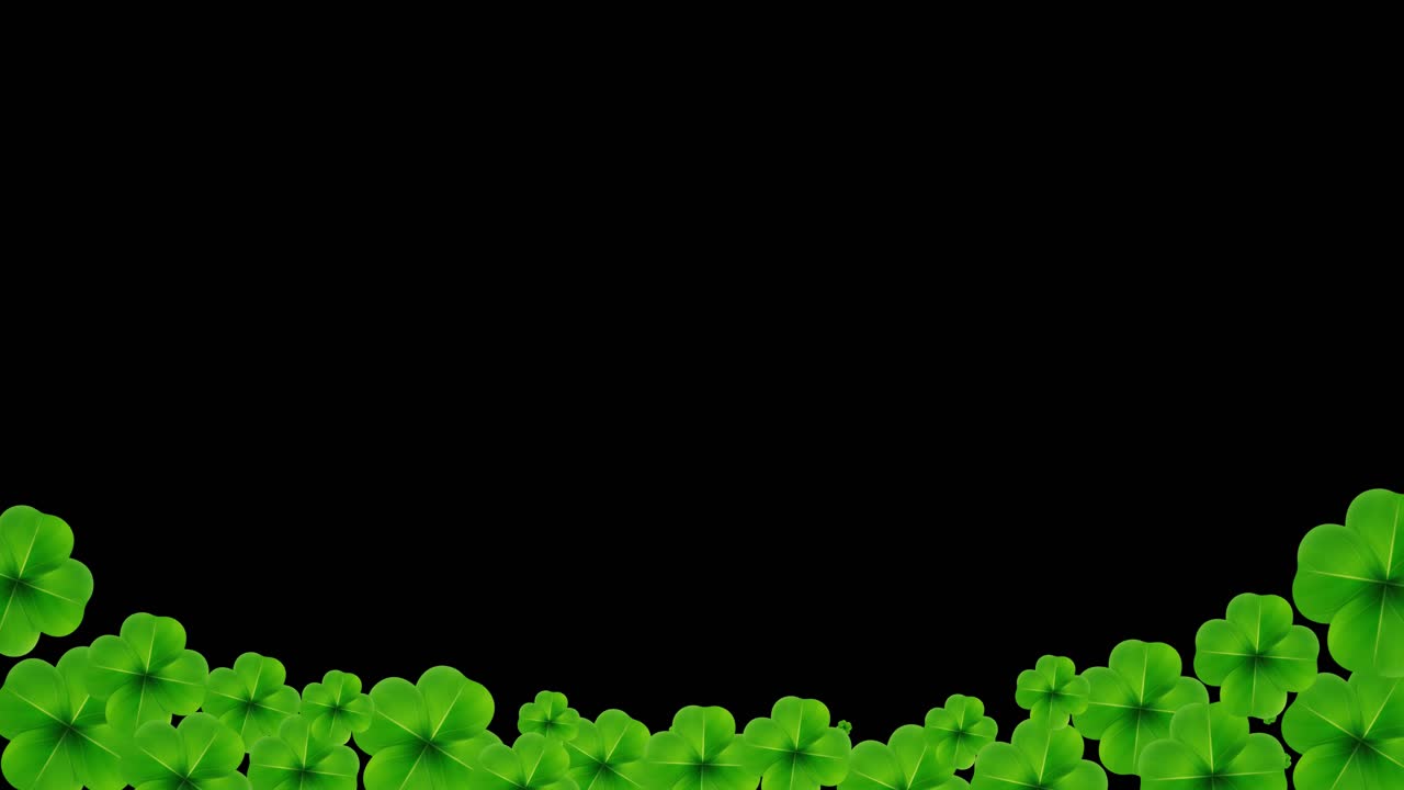 Good luck on st patricks day bright green background holiday concept of spring plant patrick day pub