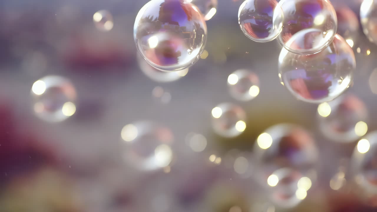 다채로운 비누 거품