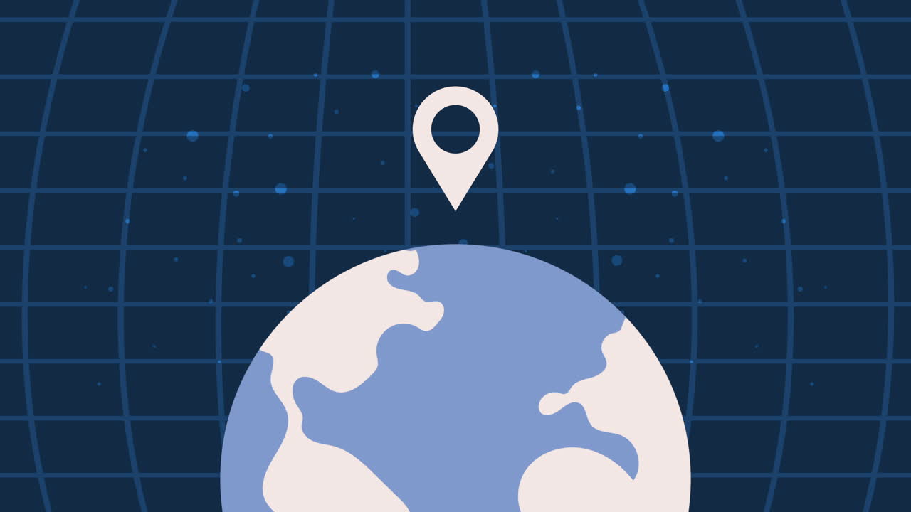 Earth with Location Marker