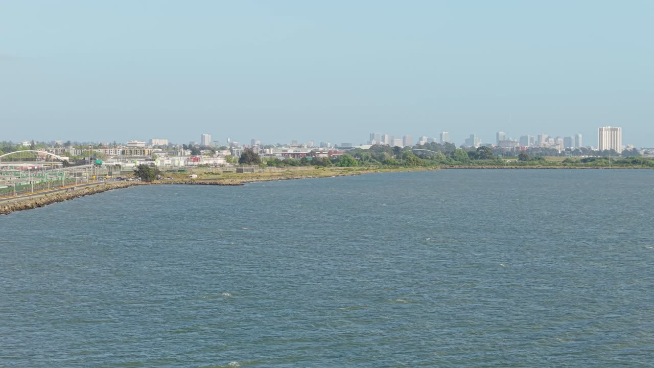 Albany’s edge is framed from the air, a calm blend of urban retreat and tidal beauty.