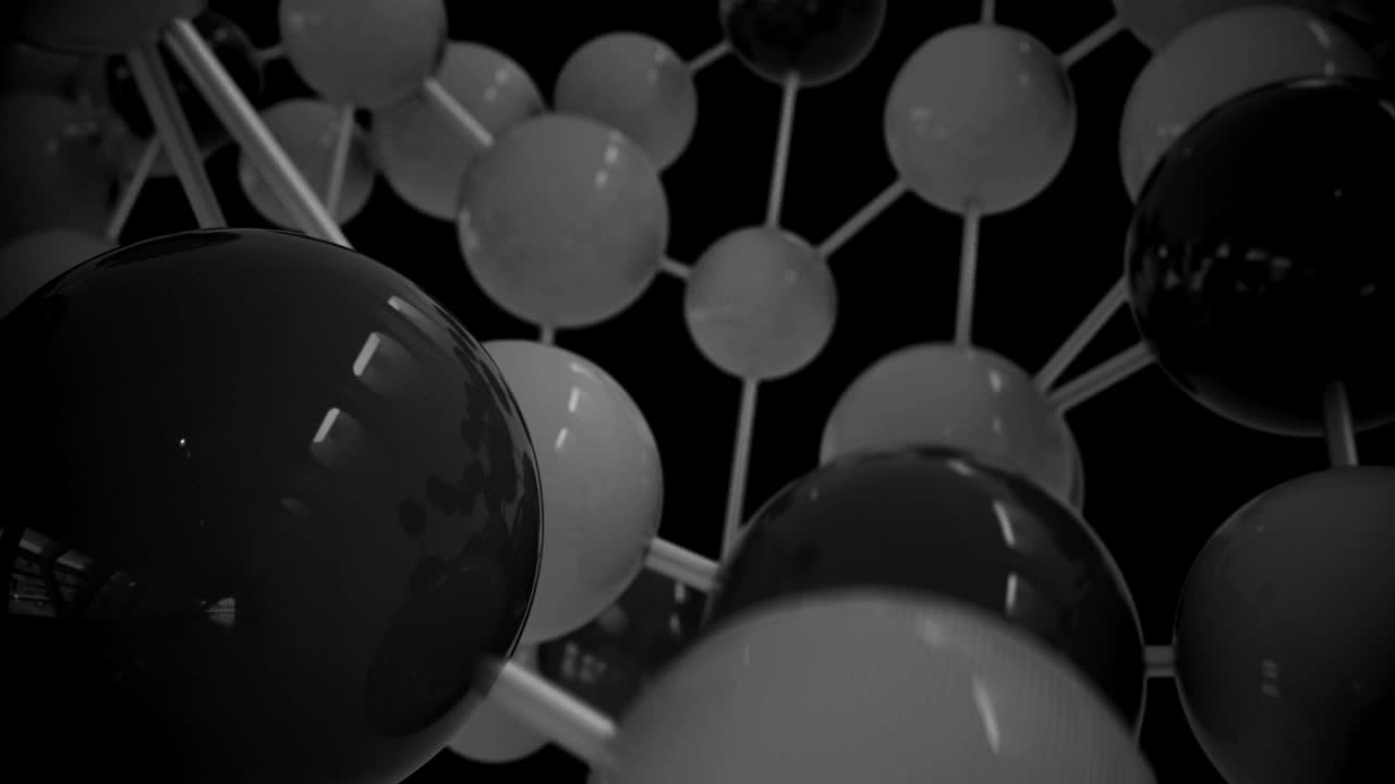 4k 추상 분자 애니메이션