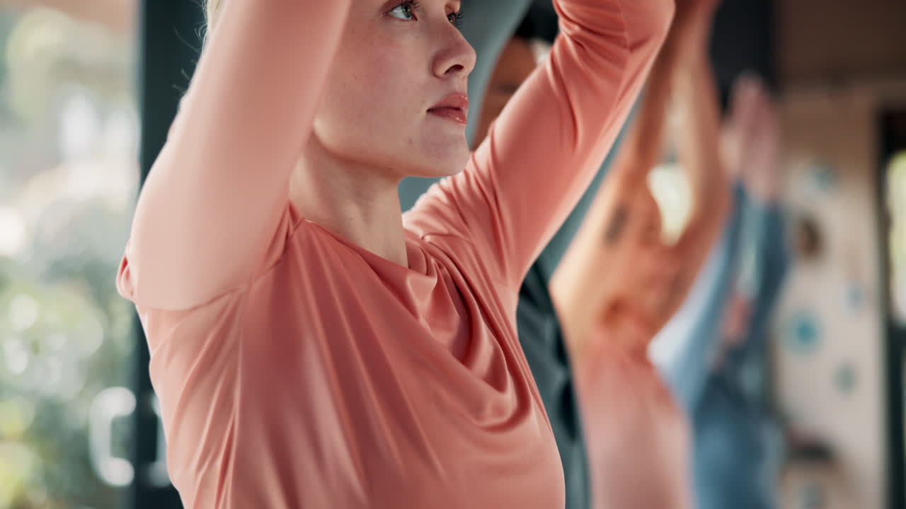 그룹 요가 연습