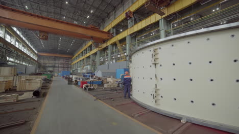 large industrial machinery assembly in a factory