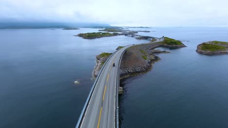 Fotografía-Aérea-De-La-Carretera-Del-Océano-Atlántico.