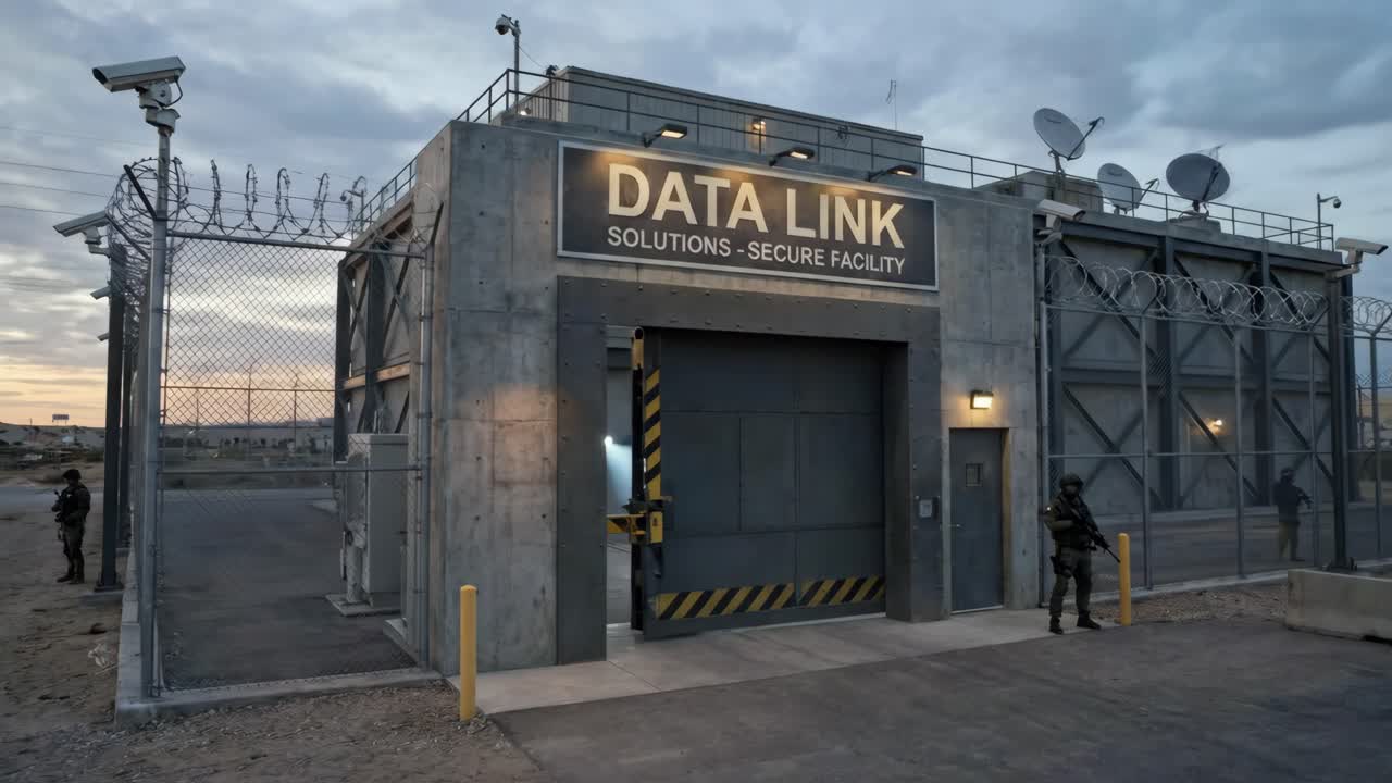 Sikker datalenkefasilitet - portåpning med vakter